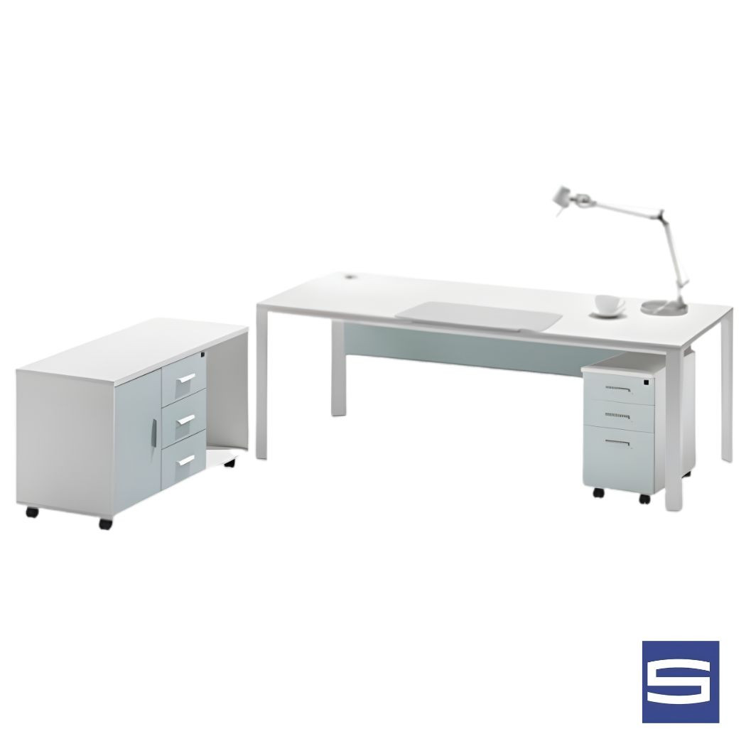 Sando Executive Desk With Storage Cupboard - Image 2