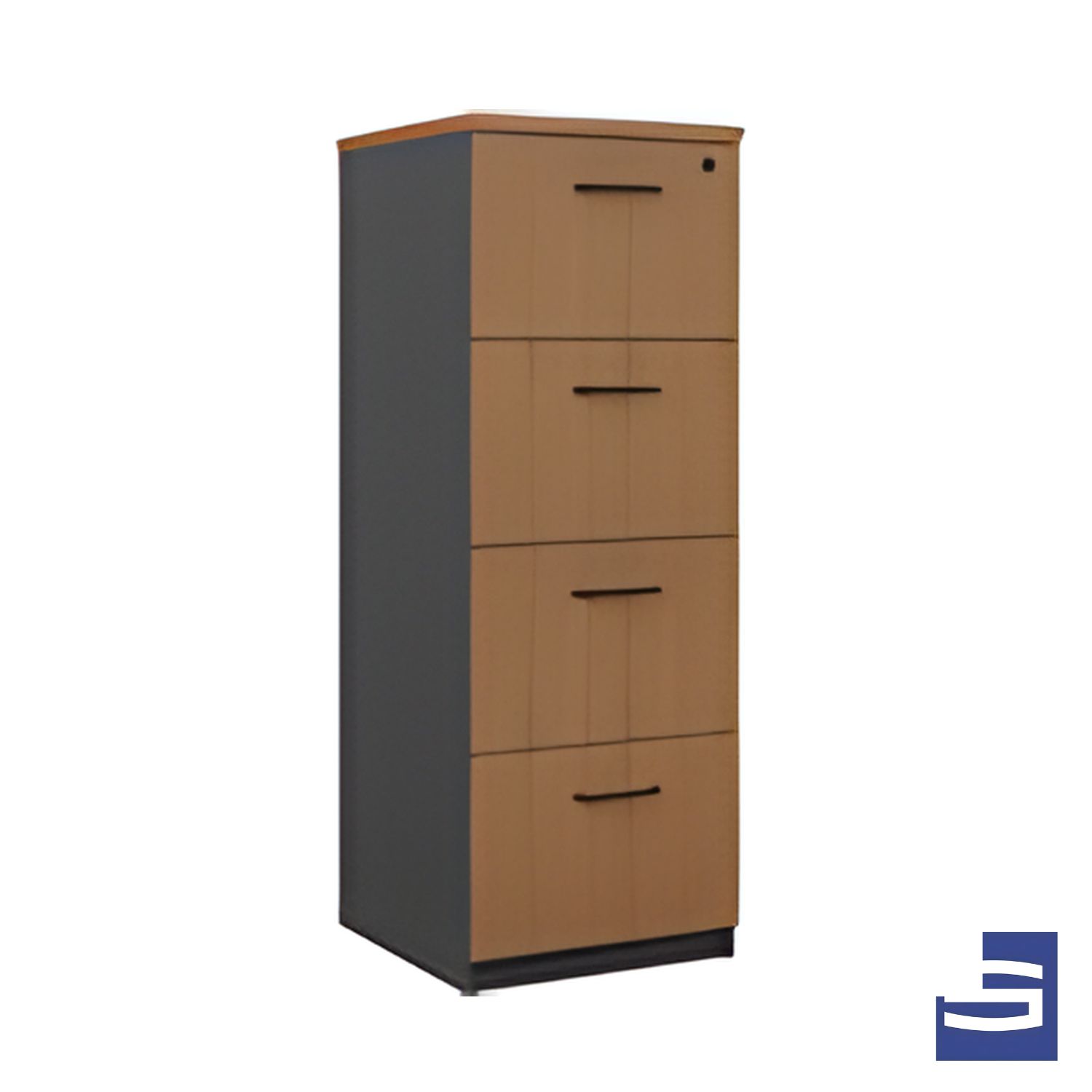 Regal Walnut Premier 4 Drawer Filing Cabinet - Image 3