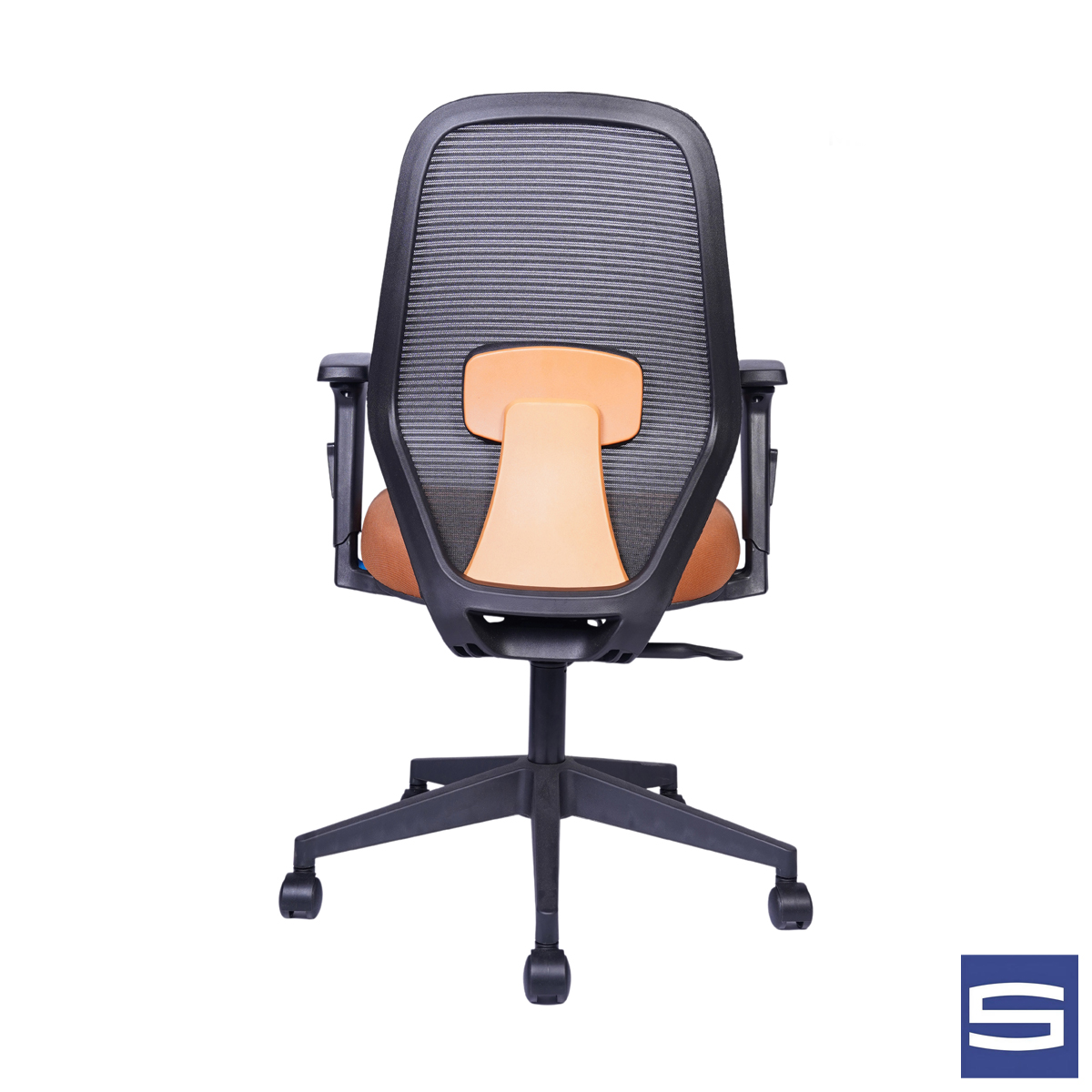 Valor Medium Back Chair-Orange - Image 3