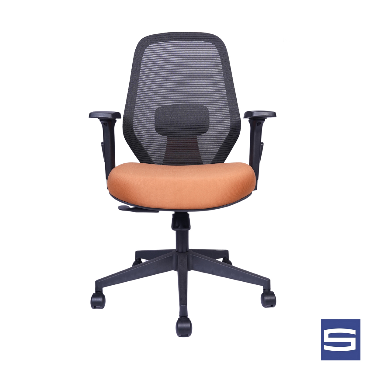 Valor Medium Back Chair-Orange - Image 2