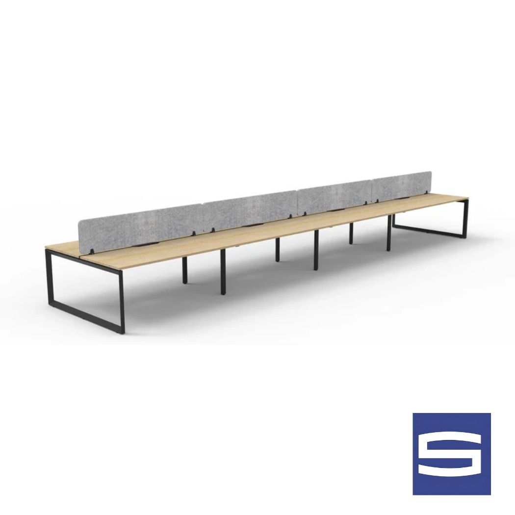 Back to Back Loop Leg Workstation - 8 Persons - Image 2