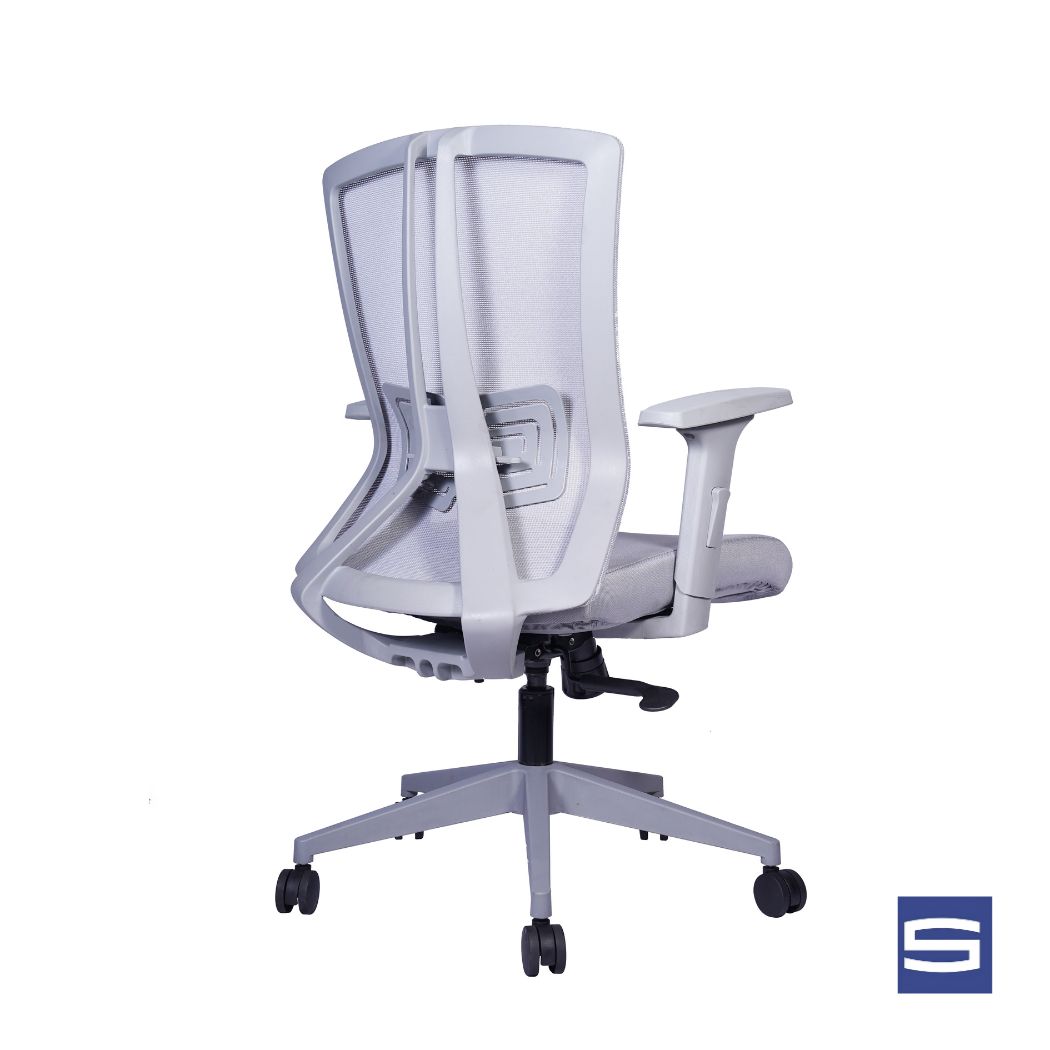 Serena Mid Back Chair - Grey - Image 2