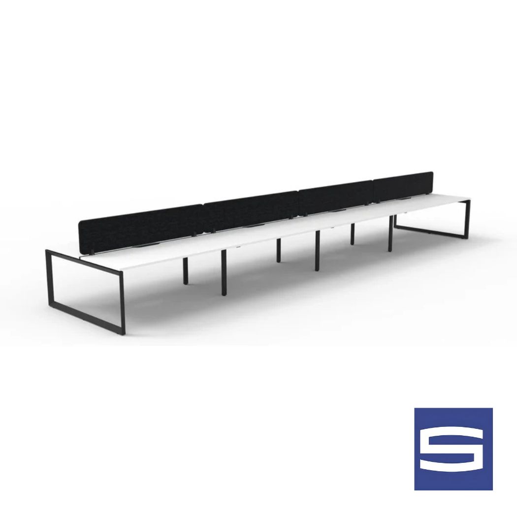 Back to Back Loop Leg Workstation - 8 Persons - Image 3