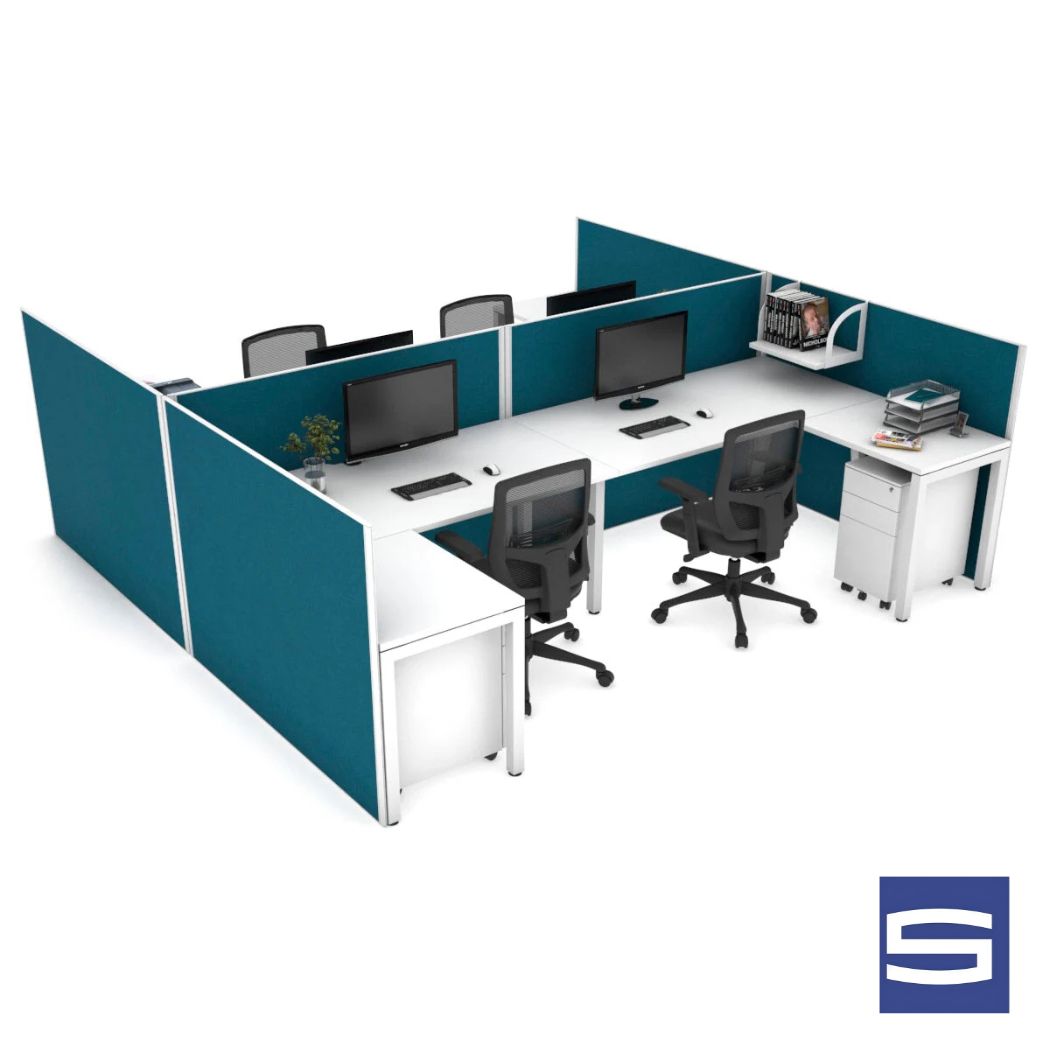 4 X Person Workstation – With Partition - Image 2