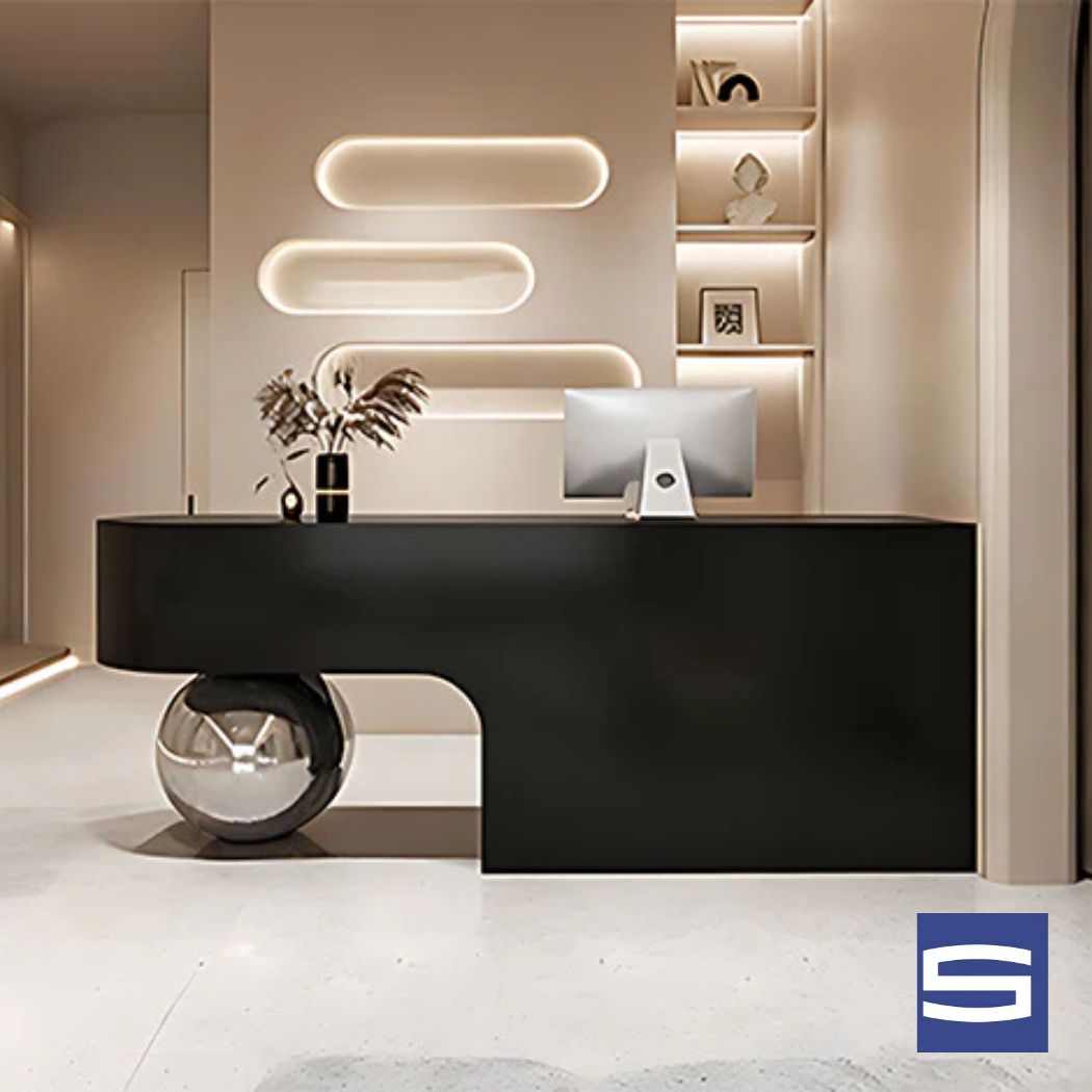 Globe Reception Desk - Image 2