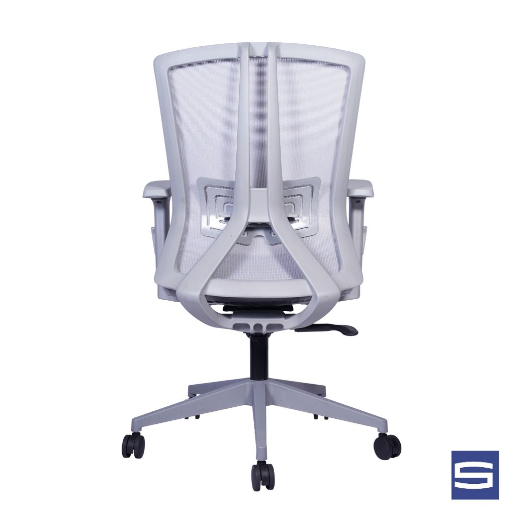 Serena Mid Back Chair - Grey - Image 4
