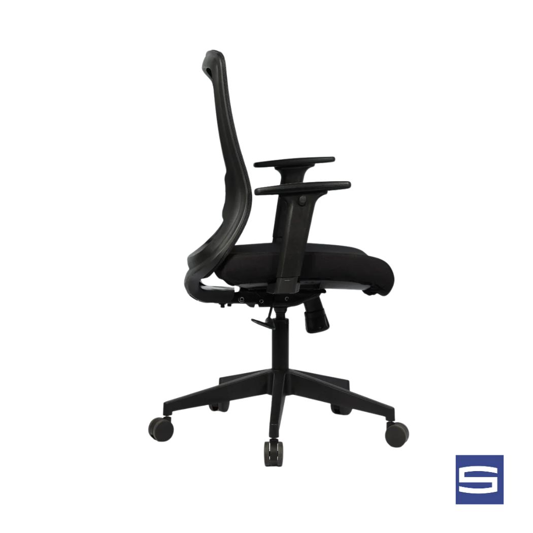 Adore Mid Back Chair – Black - Image 2