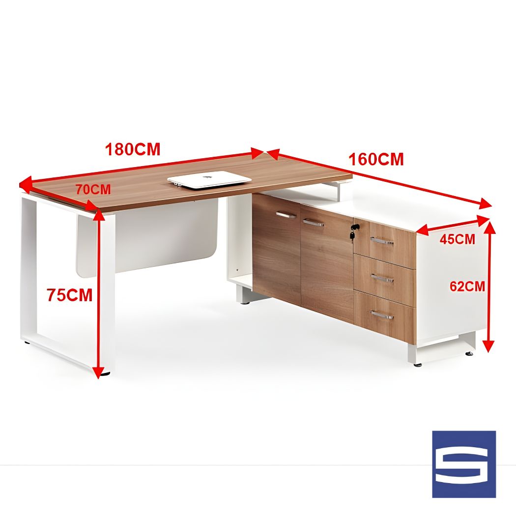 Vintage Executive Desk - Image 3