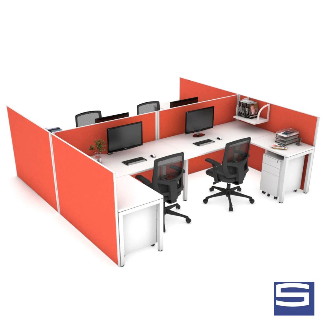 4 X Person Workstation – With Partition - Image 3