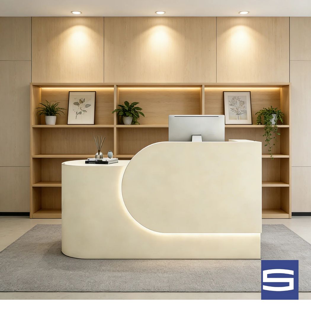 Ivory Reception desk - Image 3
