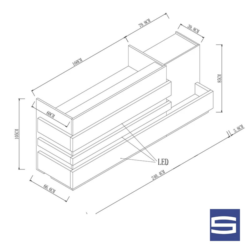 Astra Reception Desk - Image 4