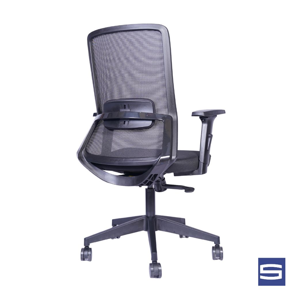 Allure Mid Back Chair - Black - Image 3