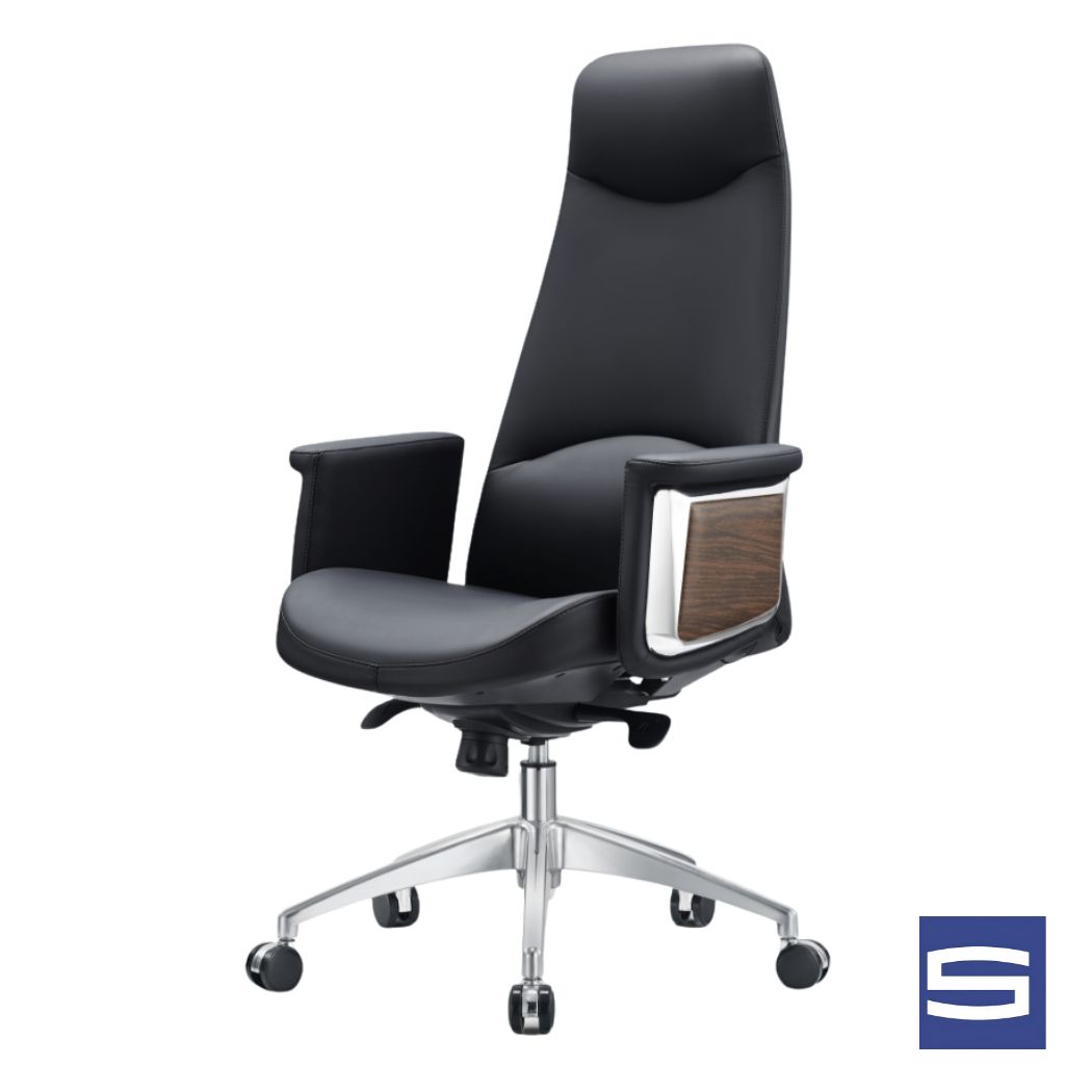 Posh High Back Executive Chair - Black - Image 2