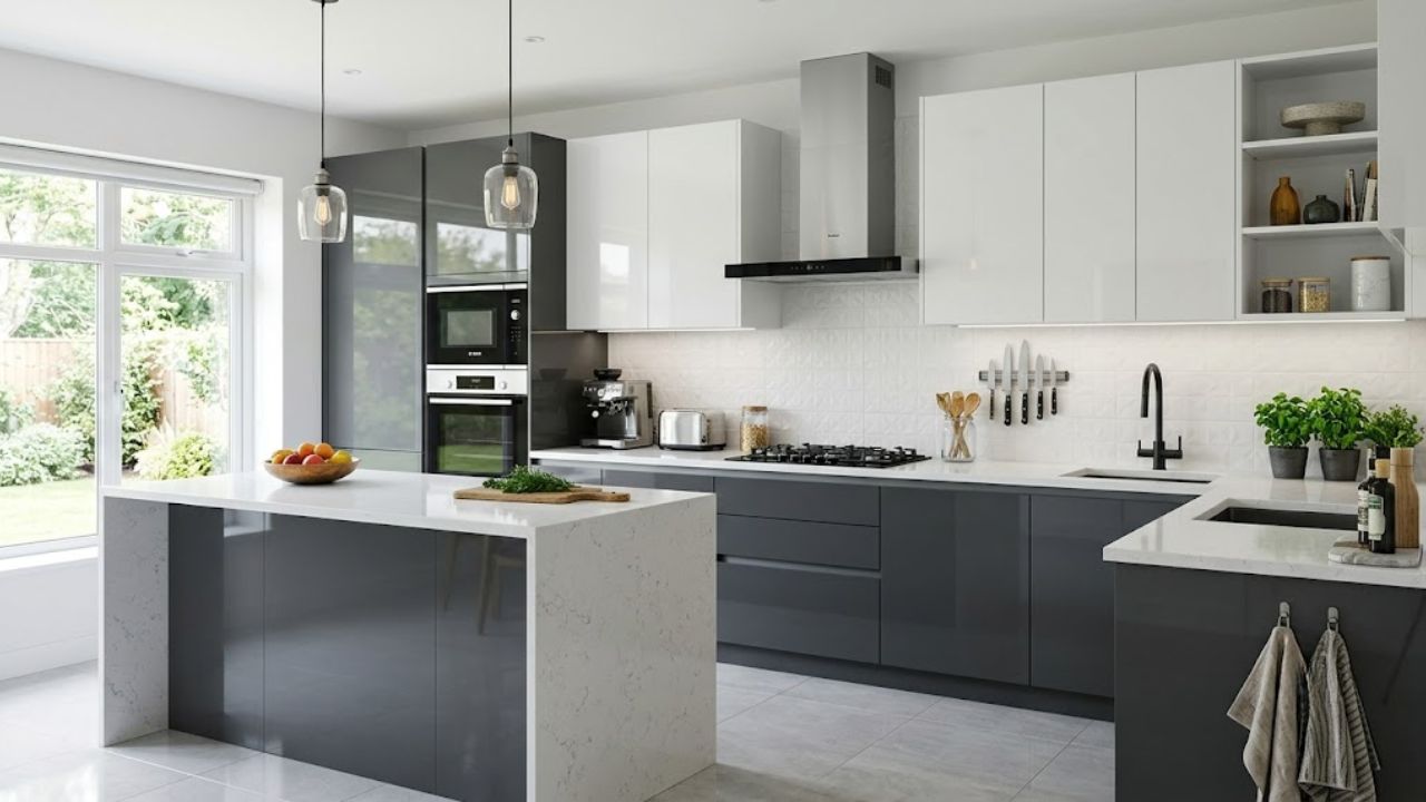 Acrylic Modular Kitchen
